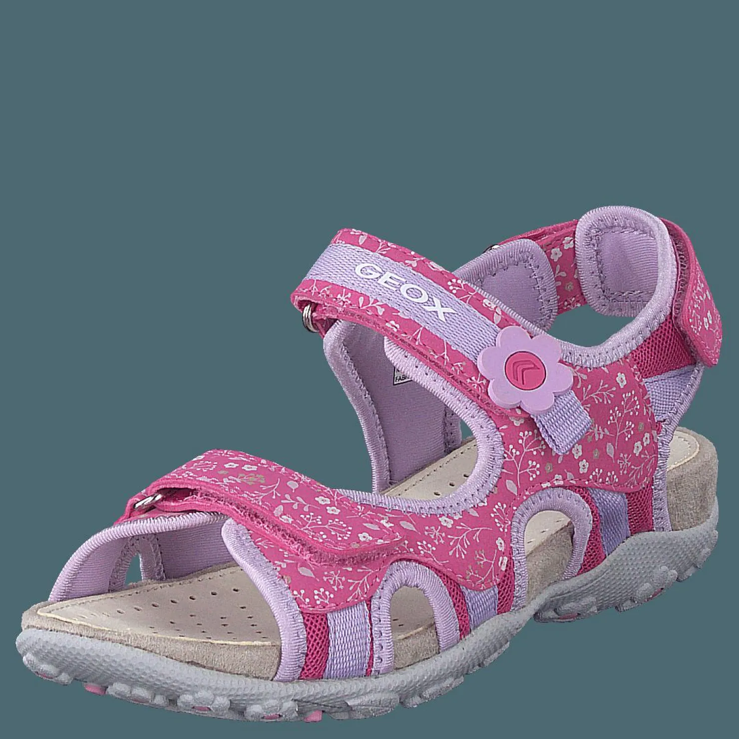 Geox Jr Sandal Roxanne Fuchsia/lilac Grå och Rosa Hot
