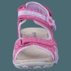 Geox Jr Sandal Roxanne Fuchsia/lilac Grå och Rosa Hot