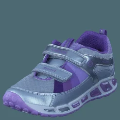 Geox Jr Shuttle Silver/lilac Silver och Blå Hot