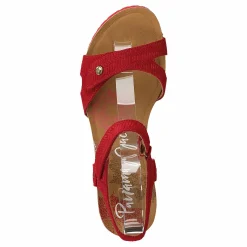 Panama Jack Julia Menorca Velour Rojo/red Röd och Brun Best