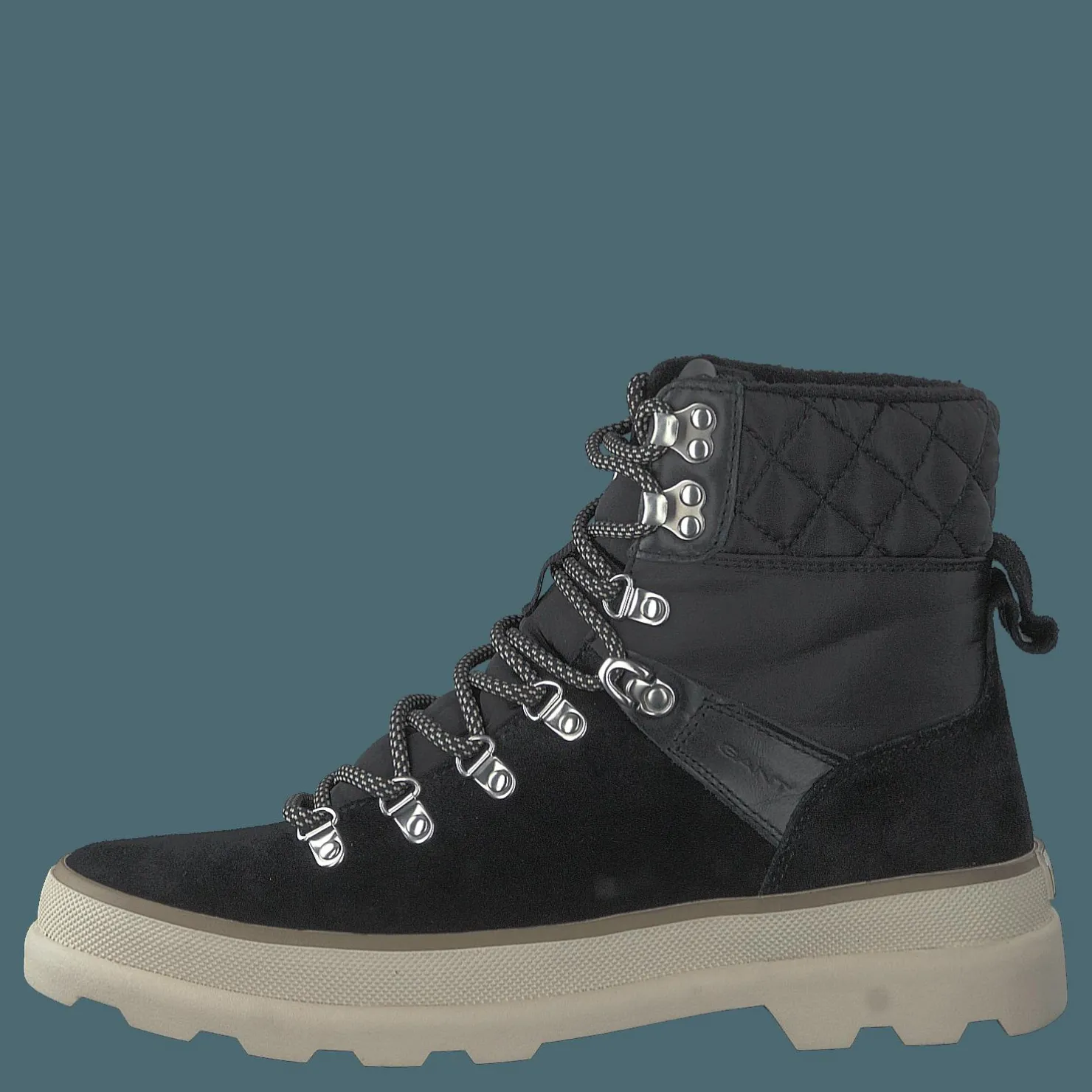 Gant Kaari Mid Lace Boot Black Svart Discount