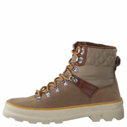 Gant Kaari Mid Lace Boot Warm Khaki Brun Best