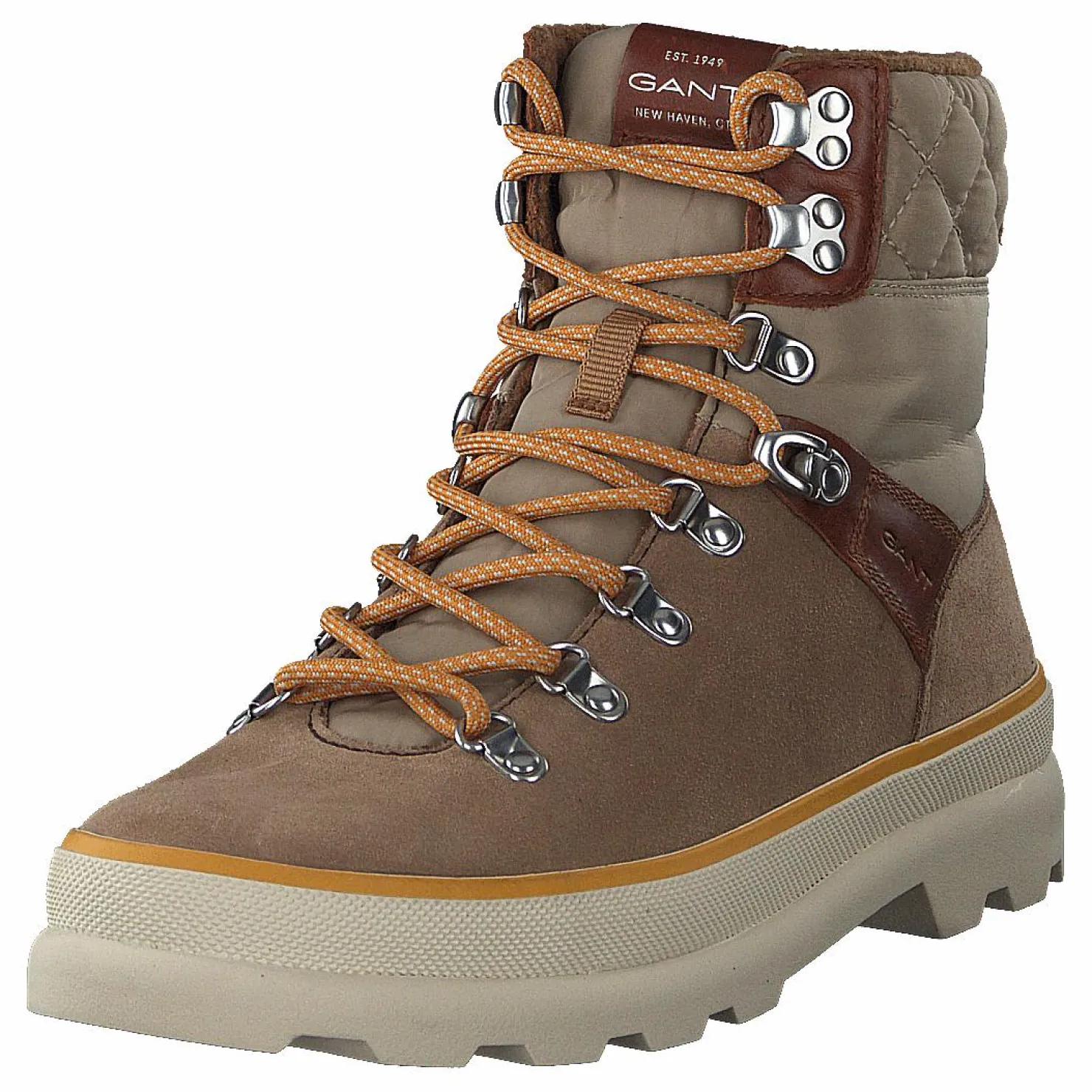 Gant Kaari Mid Lace Boot Warm Khaki Brun Best