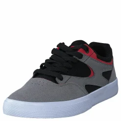 DC Shoes Kalis Vulc Grey/grey/red Grå Discount
