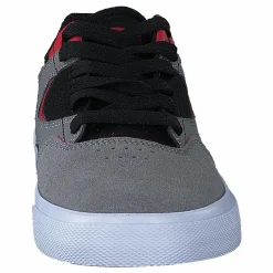 DC Shoes Kalis Vulc Grey/grey/red Grå Discount