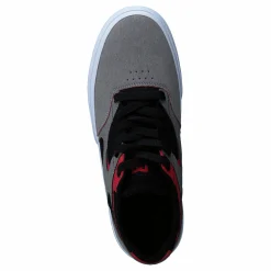 DC Shoes Kalis Vulc Grey/grey/red Grå Discount