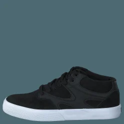 DC Shoes Kalis Vulc Mid Black/black/white Svart Outlet
