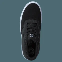 DC Shoes Kalis Vulc Mid Black/white Svart Outlet