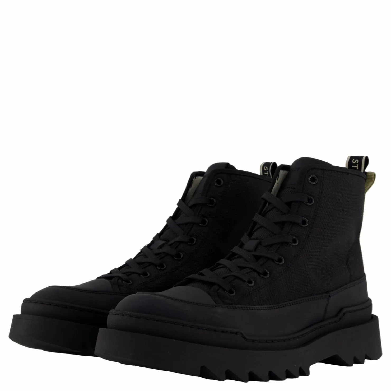 Sneaky Steve Kamiki High U Textile Black Svart Outlet