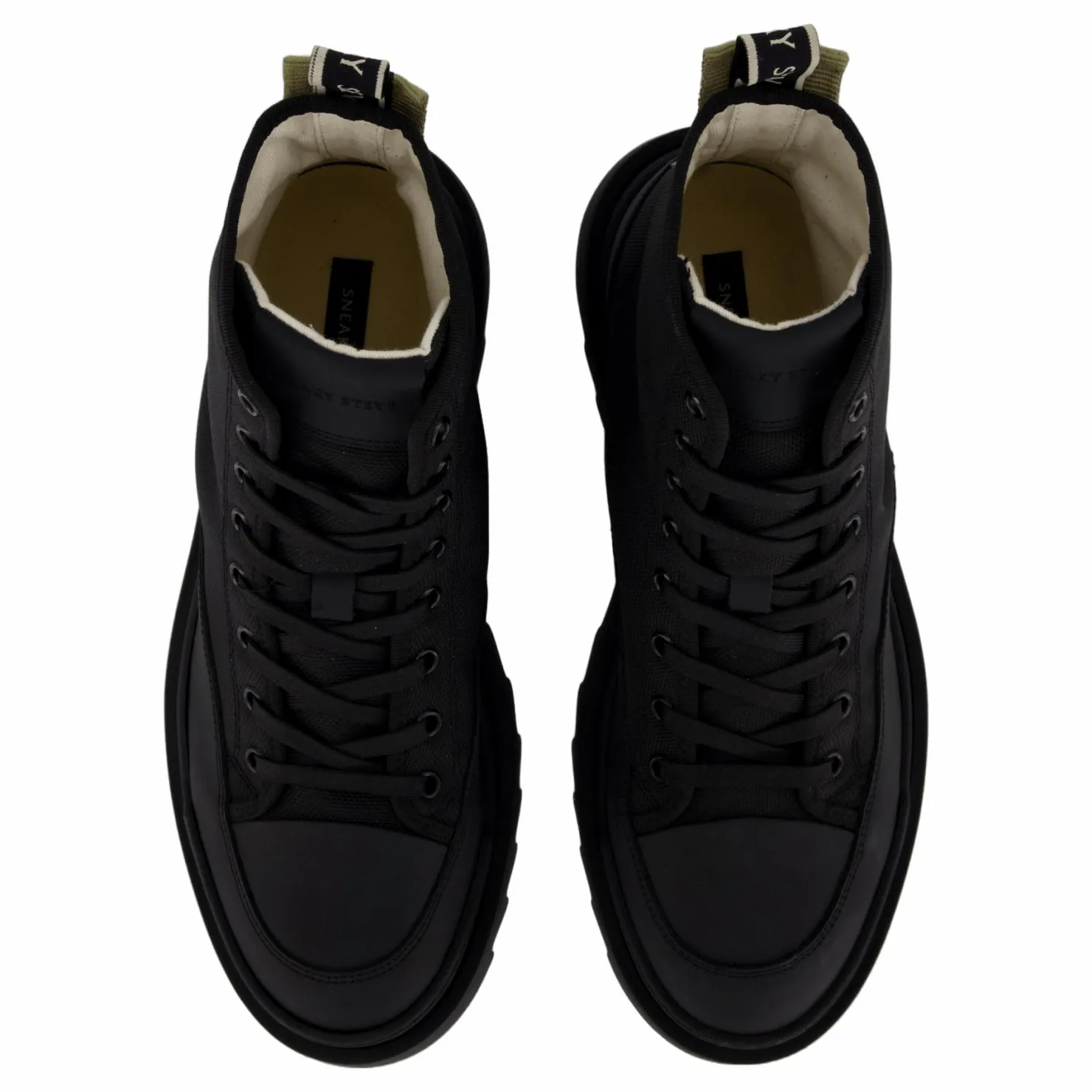 Sneaky Steve Kamiki High U Textile Black Svart Outlet