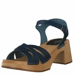 Swedish Hasbeens Katja High Dark Blue Brun och Blå
