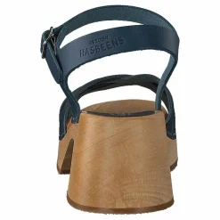 Swedish Hasbeens Katja High Dark Blue Brun och Blå