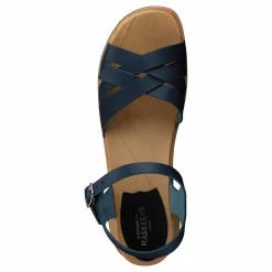 Swedish Hasbeens Katja High Dark Blue Brun och Blå