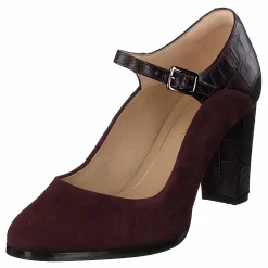 Clarks Kaylin Alba Burgundy Combi Brun och Lila Outlet