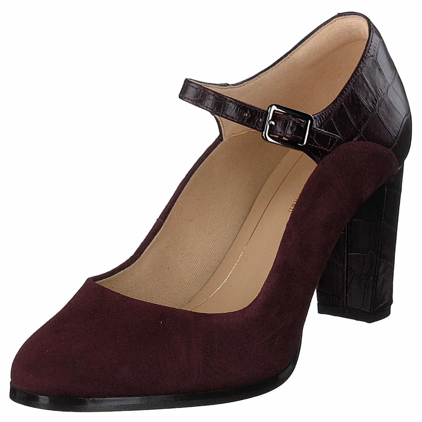 Clarks Kaylin Alba Burgundy Combi Brun och Lila Outlet