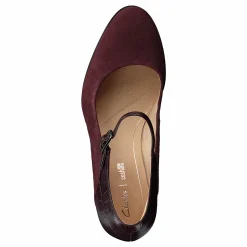 Clarks Kaylin Alba Burgundy Combi Brun och Lila Outlet