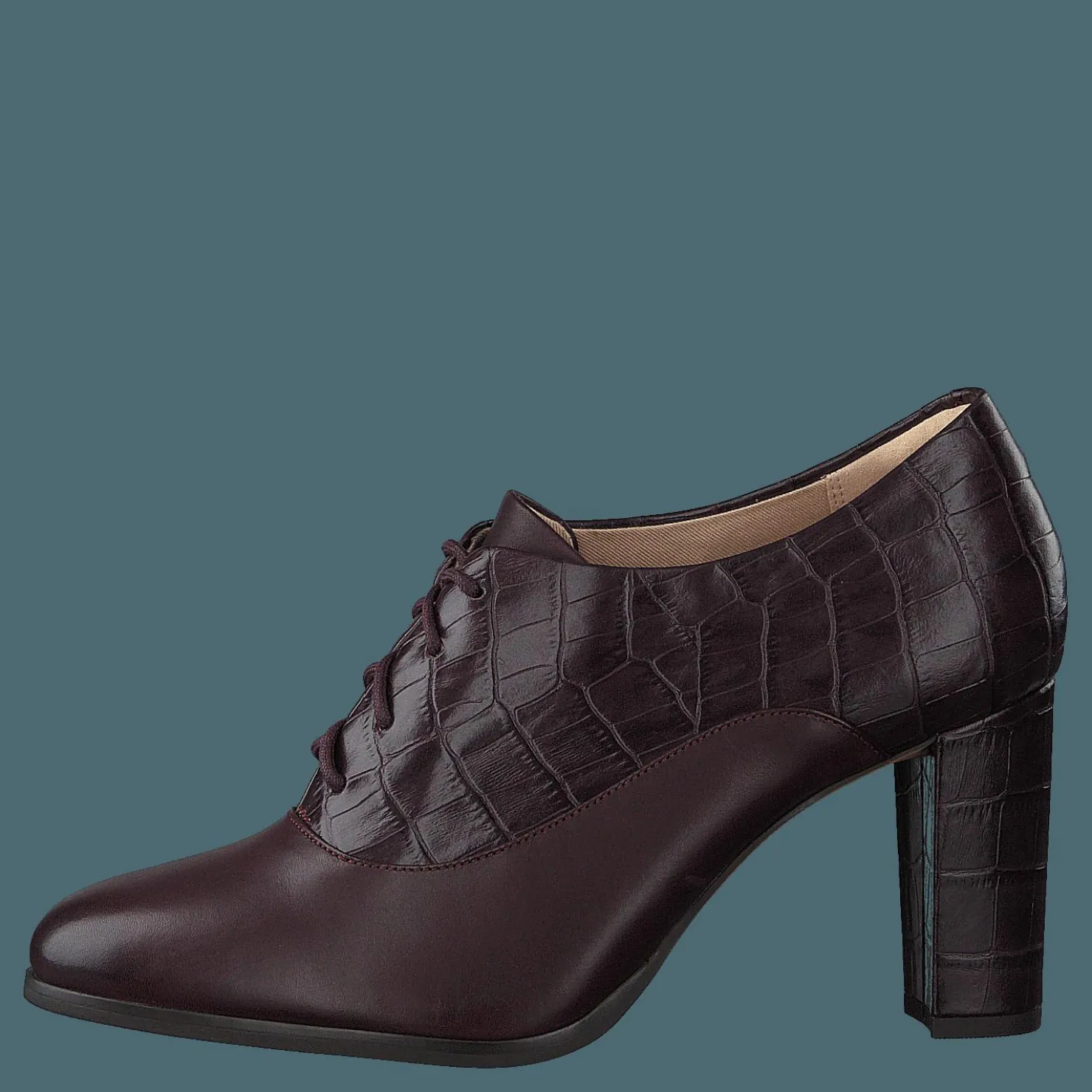 Clarks Kaylin Ida Burgundy Combi Svart Clearance