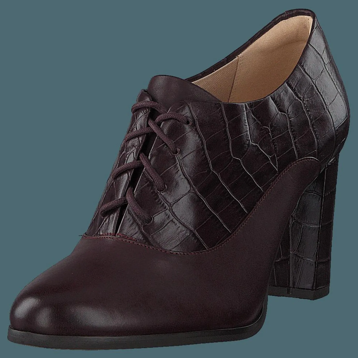 Clarks Kaylin Ida Burgundy Combi Svart Clearance
