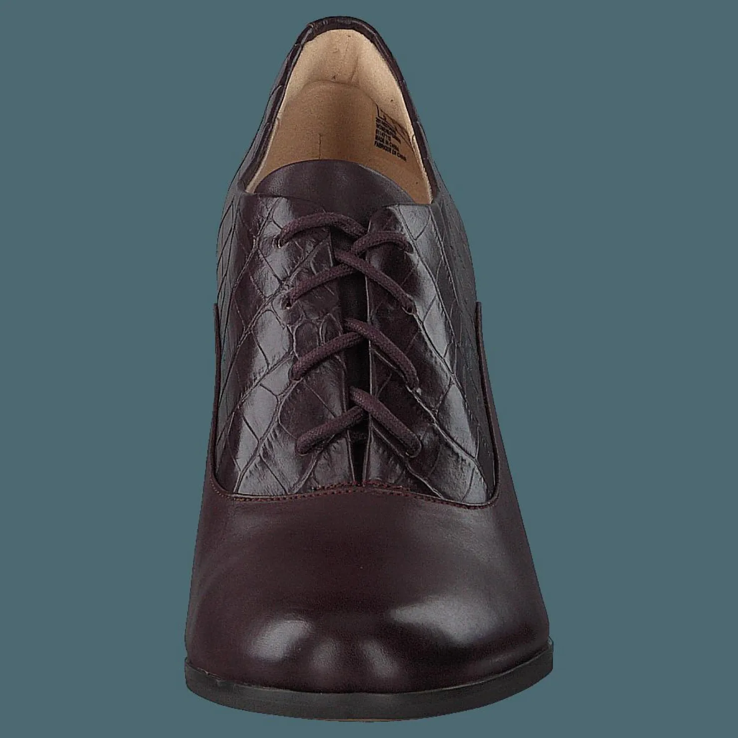 Clarks Kaylin Ida Burgundy Combi Svart Clearance