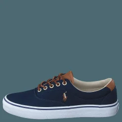 Polo Ralph Lauren Keaton Canvas Sneaker Newport Navy / Multi PP Blå Outlet