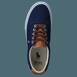 Polo Ralph Lauren Keaton Canvas Sneaker Newport Navy / Multi PP Blå Outlet