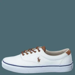 Polo Ralph Lauren Keaton Canvas Sneaker White / Multi PP Vit Discount