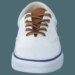 Polo Ralph Lauren Keaton Canvas Sneaker White / Multi PP Vit Discount