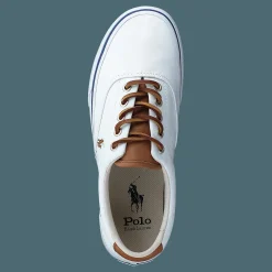 Polo Ralph Lauren Keaton Canvas Sneaker White / Multi PP Vit Discount