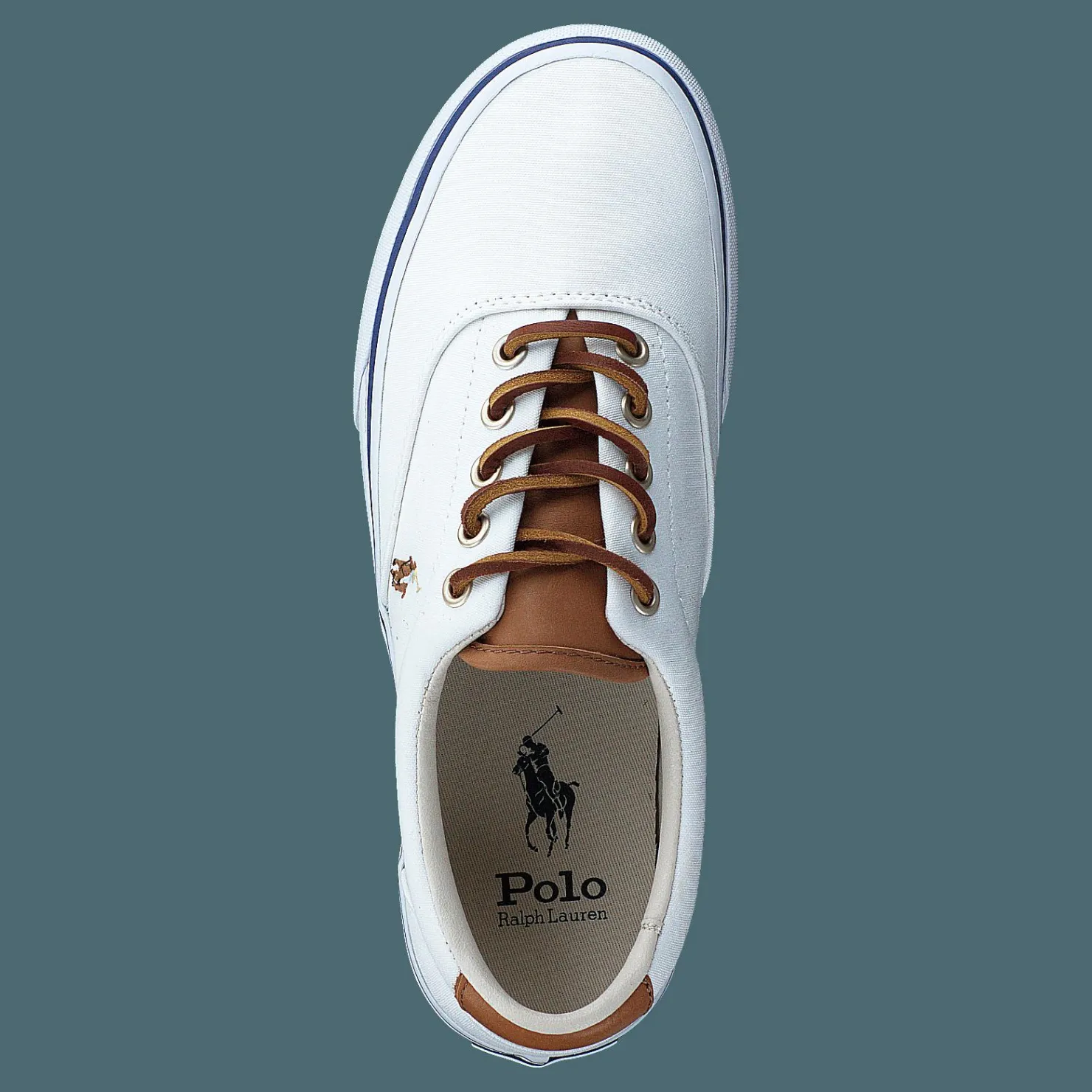 Polo Ralph Lauren Keaton Canvas Sneaker White / Multi PP Vit Discount