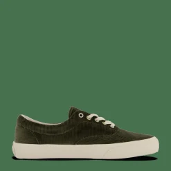 Polo Ralph Lauren Keaton Corduroy Sneaker Estate Olive Svart Hot
