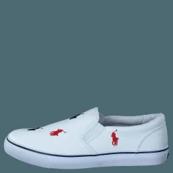 Ralph Lauren Junior Keaton Slipon White/ Navy, Red Vit Discount