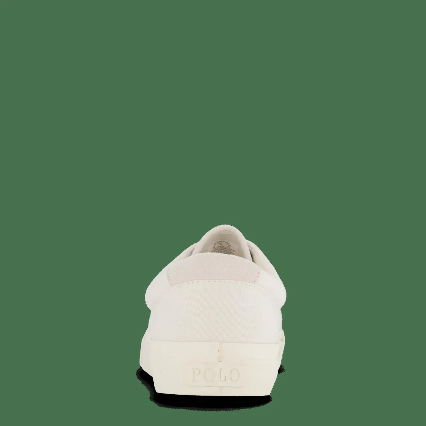 Polo Ralph Lauren Keaton Suede-Trim Canvas Sneaker Prchmt Crm Vit Outlet