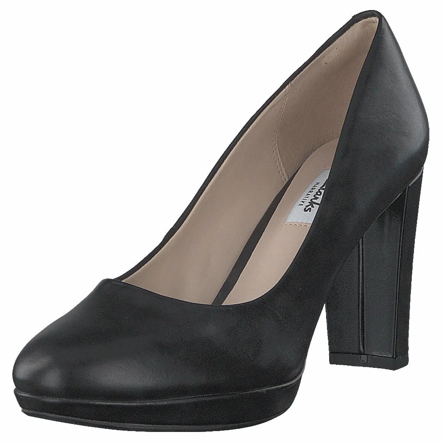 Clarks Kendra Sienna Black Leather Svart Discount