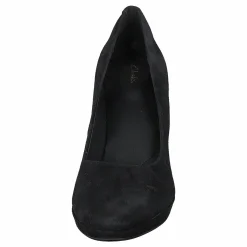 Clarks Kendra Sienna Black Suede Svart New