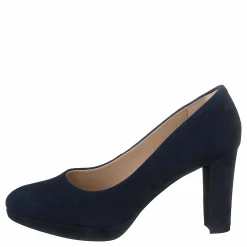 Clarks Kendra Sienna Navy Suede Blå