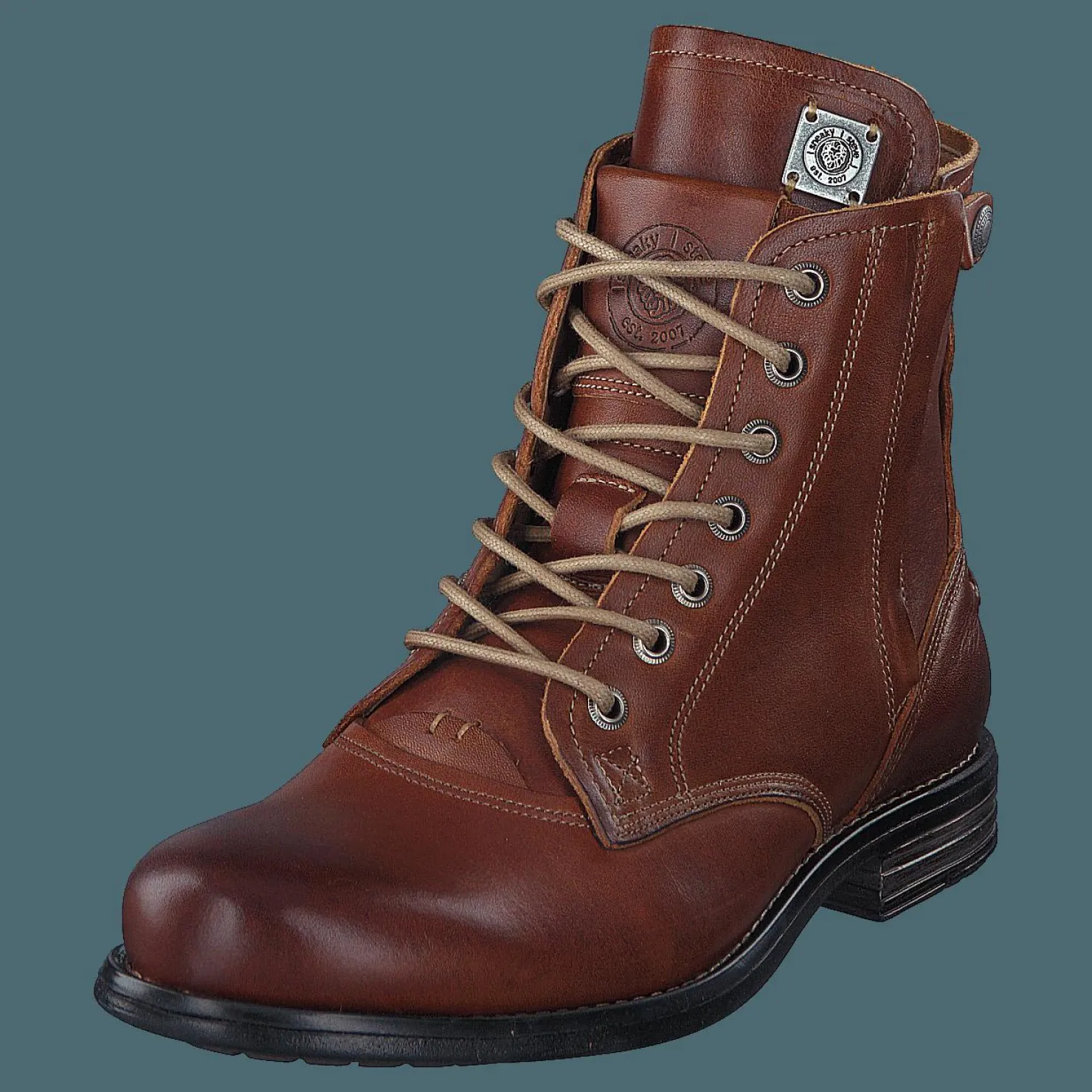 Sneaky Steve Kingdom Leather Cognac Brun Discount