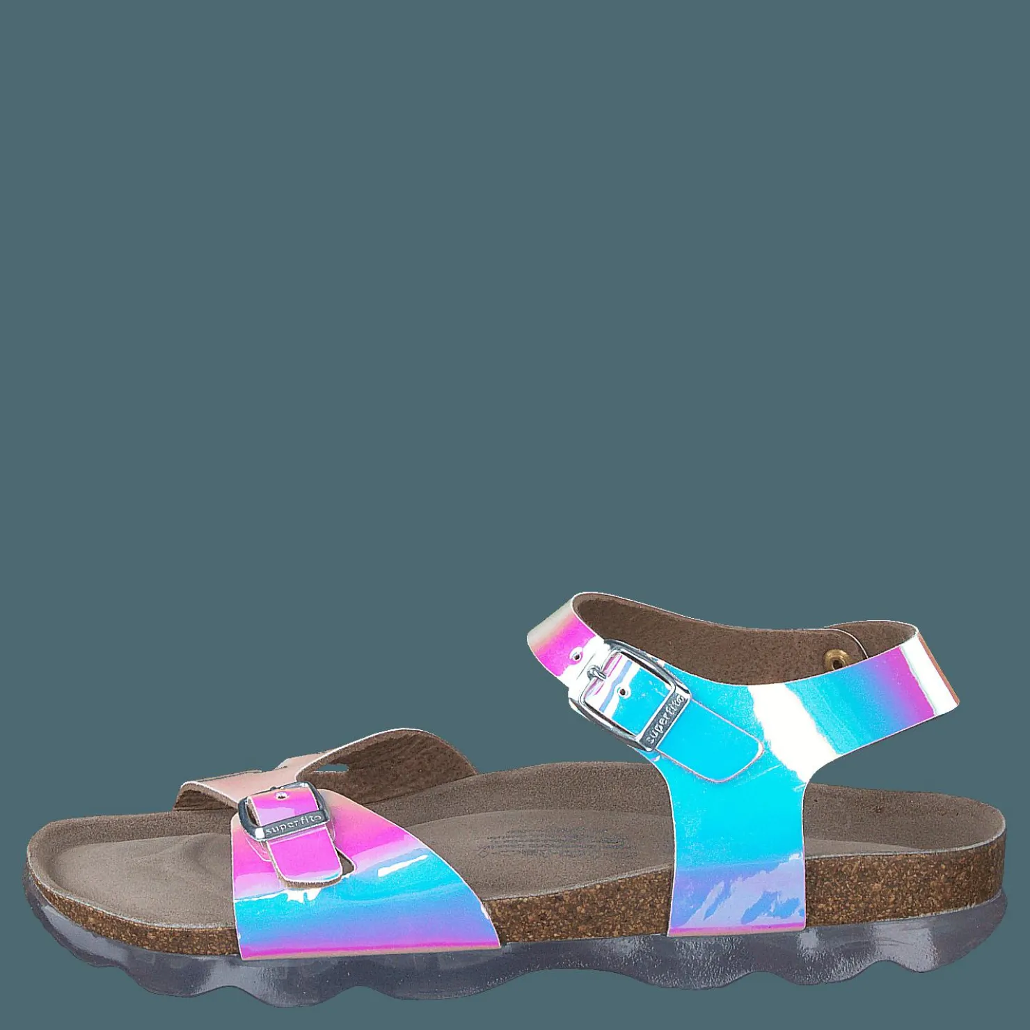 Superfit Korkis Wave Sandal Irisierend Turkos och Brun Discount
