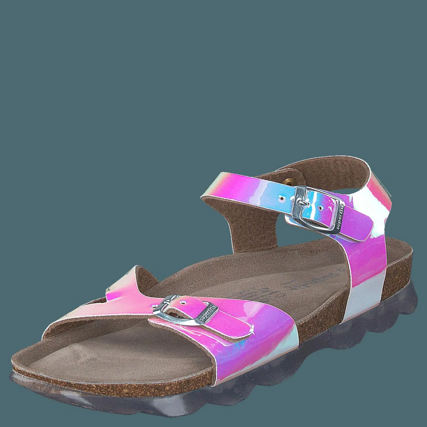 Superfit Korkis Wave Sandal Irisierend Turkos och Brun Discount