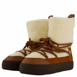 Tommy Hilfiger Lace-up Faux Shearling Snowboo Cognac Brown Brun Best