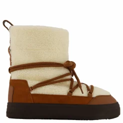 Tommy Hilfiger Lace-up Faux Shearling Snowboo Cognac Brown Brun Best