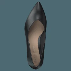Clarks Laina55 Court Black Leather Svart