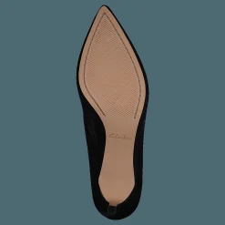 Clarks Laina55 Court Black Leather Svart