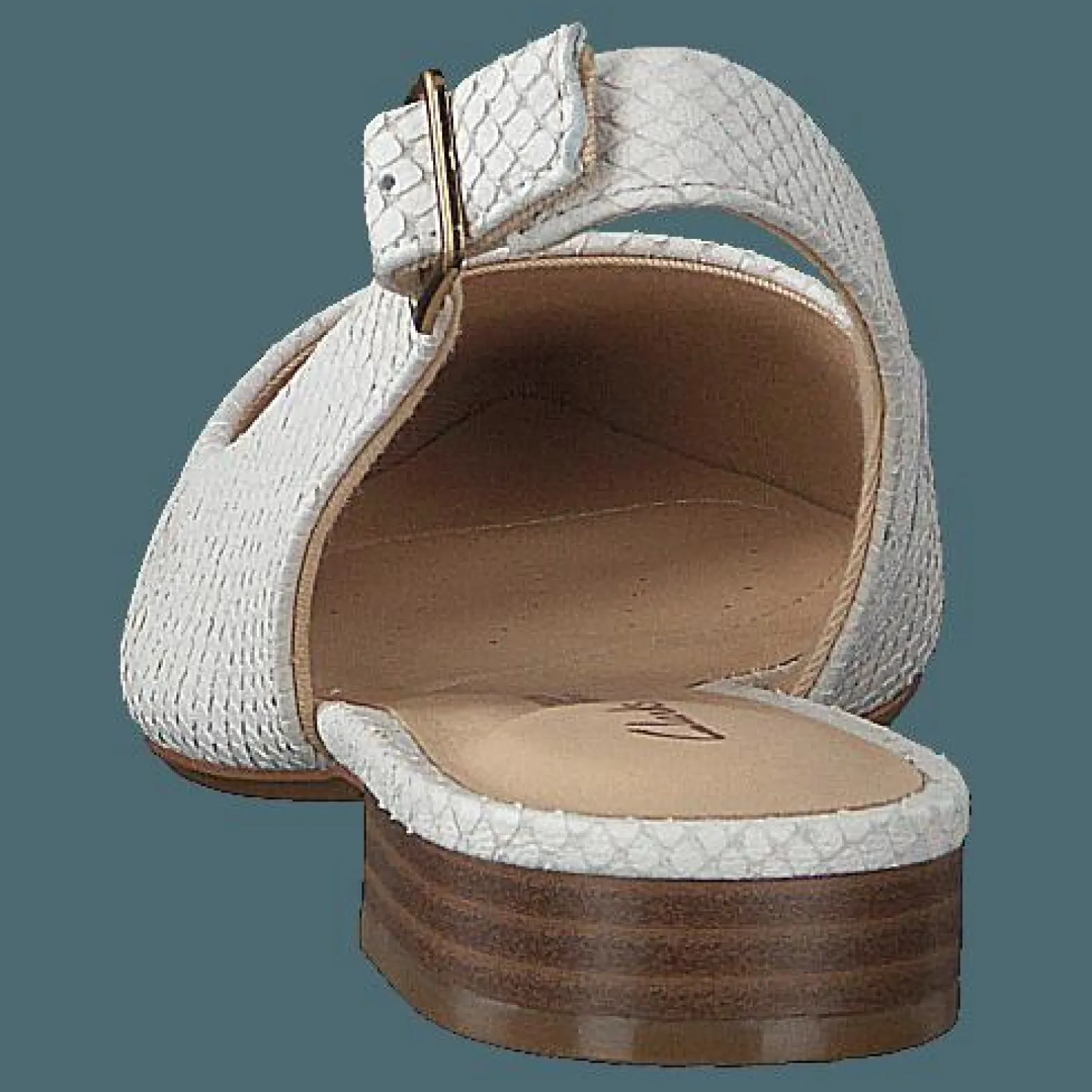 Clarks Laina15 Sling White Snake Vit Hot