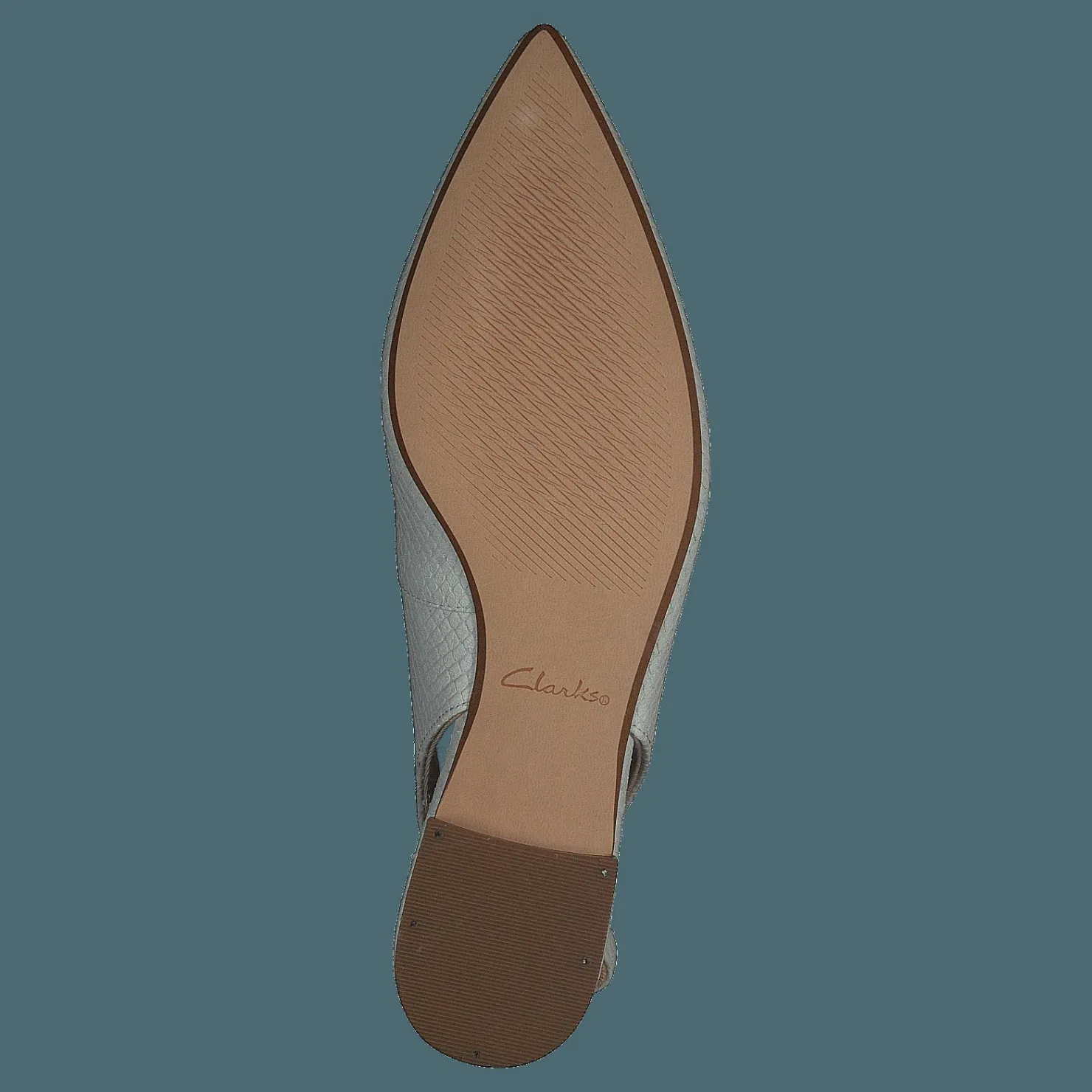 Clarks Laina15 Sling White Snake Vit Hot