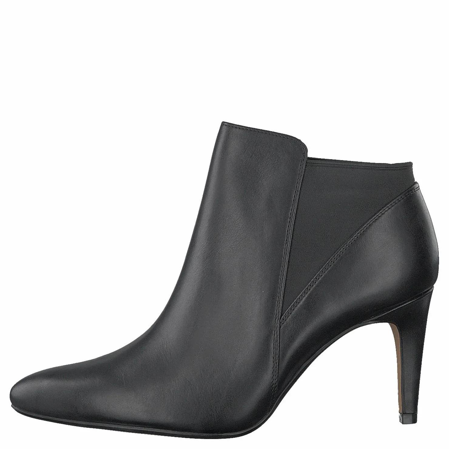 Clarks Laina Violet Black Leather Grå Discount