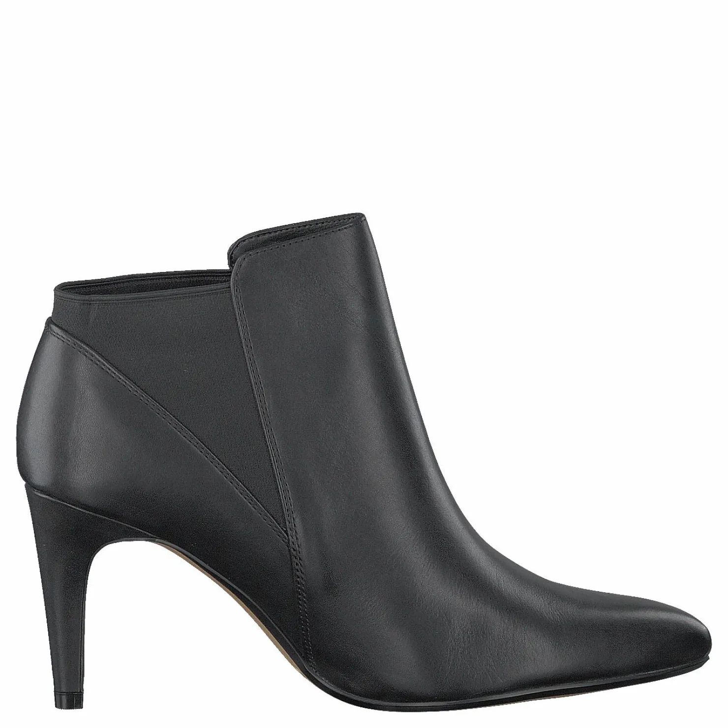 Clarks Laina Violet Black Leather Grå Discount