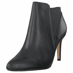 Clarks Laina Violet Black Leather Grå Discount