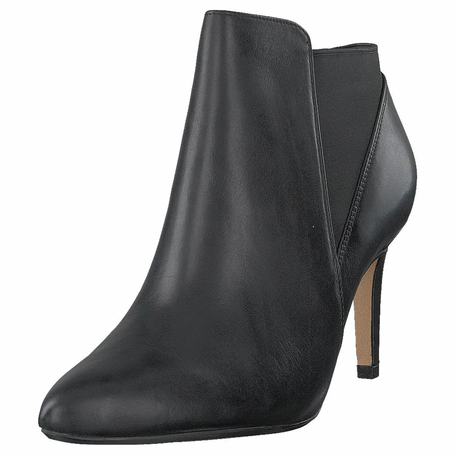 Clarks Laina Violet Black Leather Grå Discount