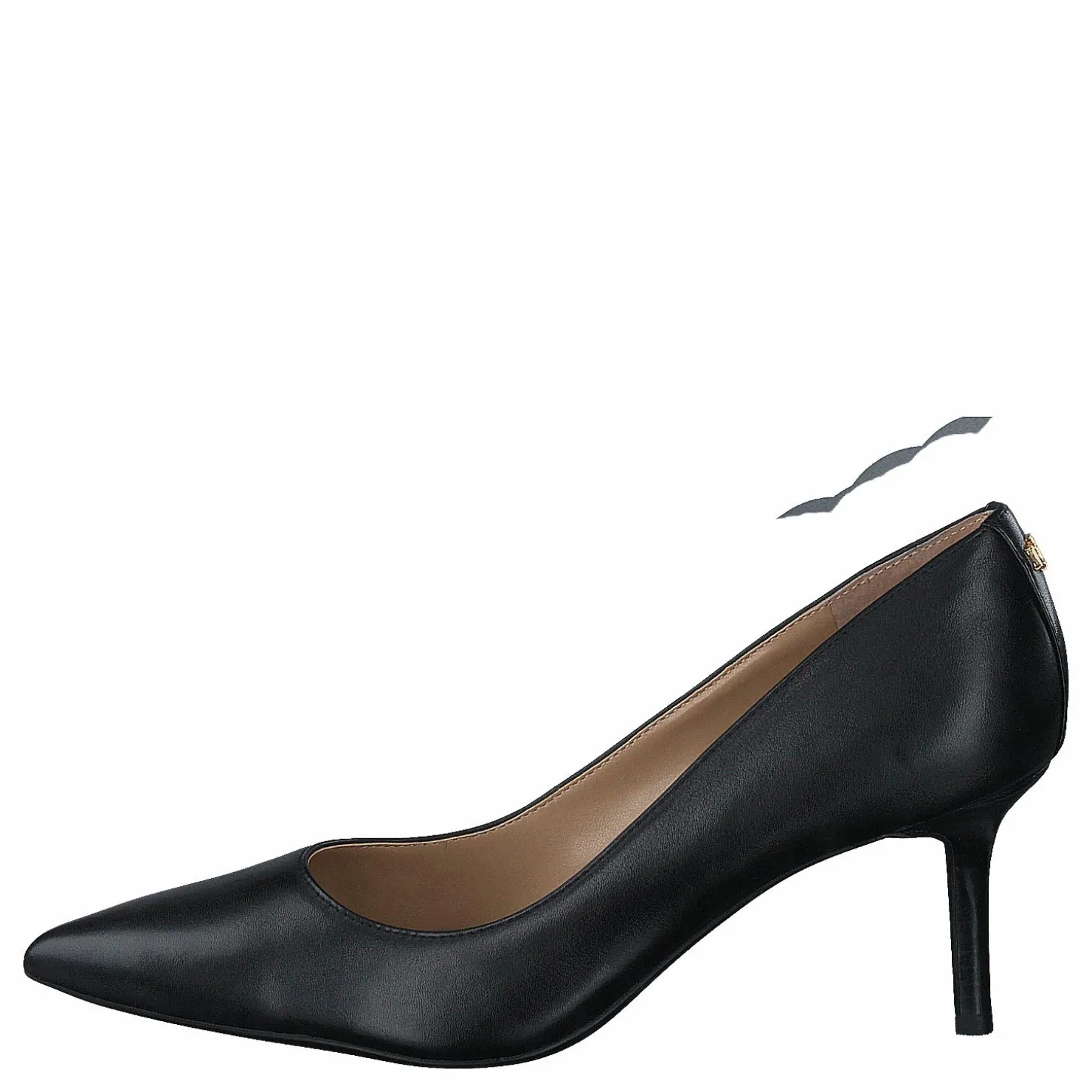 Lauren Ralph Lauren Lanette Leather Pump Black Grå New