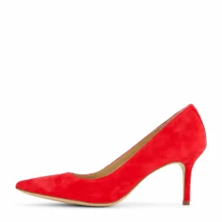 Lauren Ralph Lauren Lanette Suede Pump Martin Red Röd Outlet